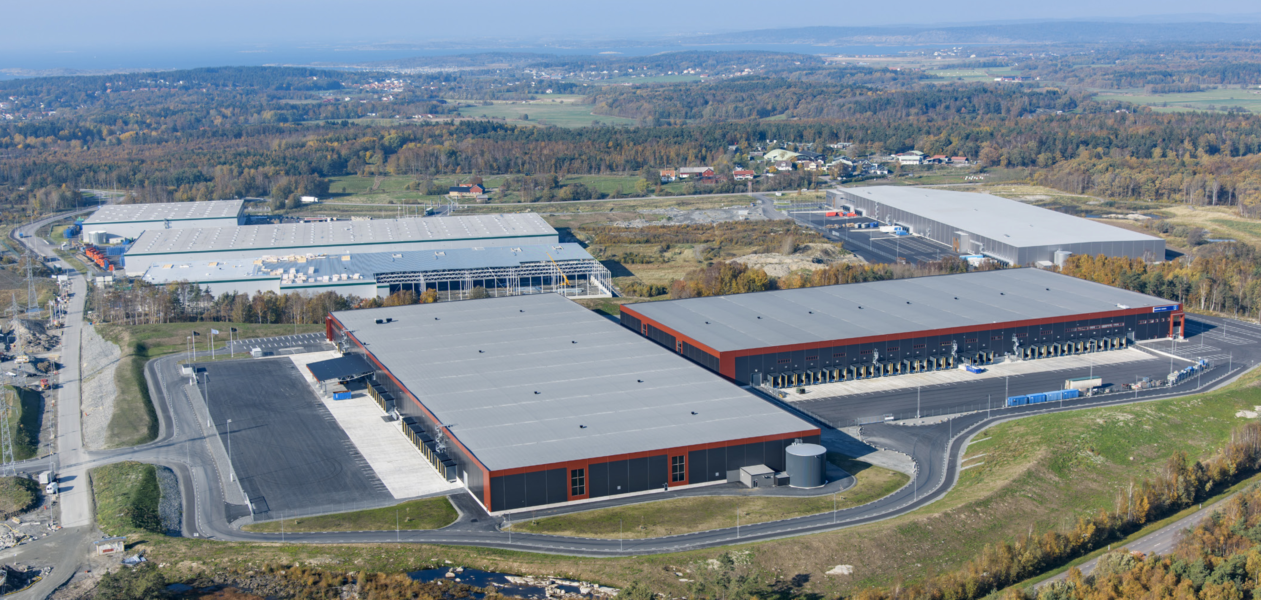 The new 120 000 sqm large Prologis Gothenburg Park II on Hisingen, Gothenburg.